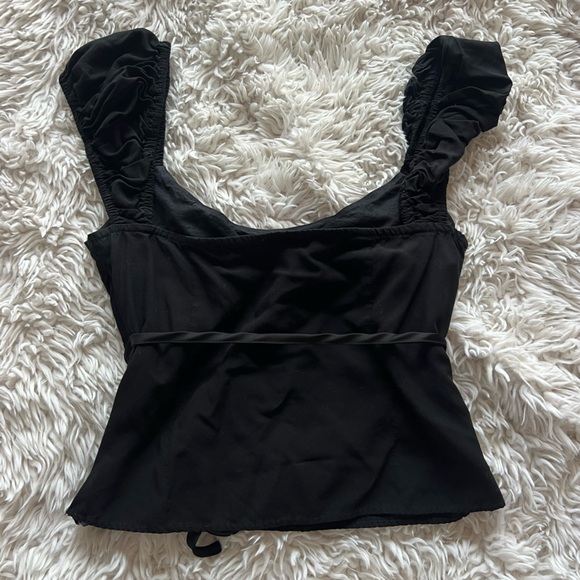 Princess Polly Black Top - Picture 4 of 5